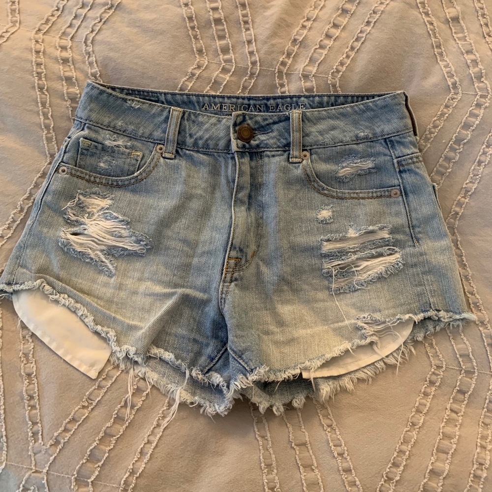 American Eagle cutoff denim shorts